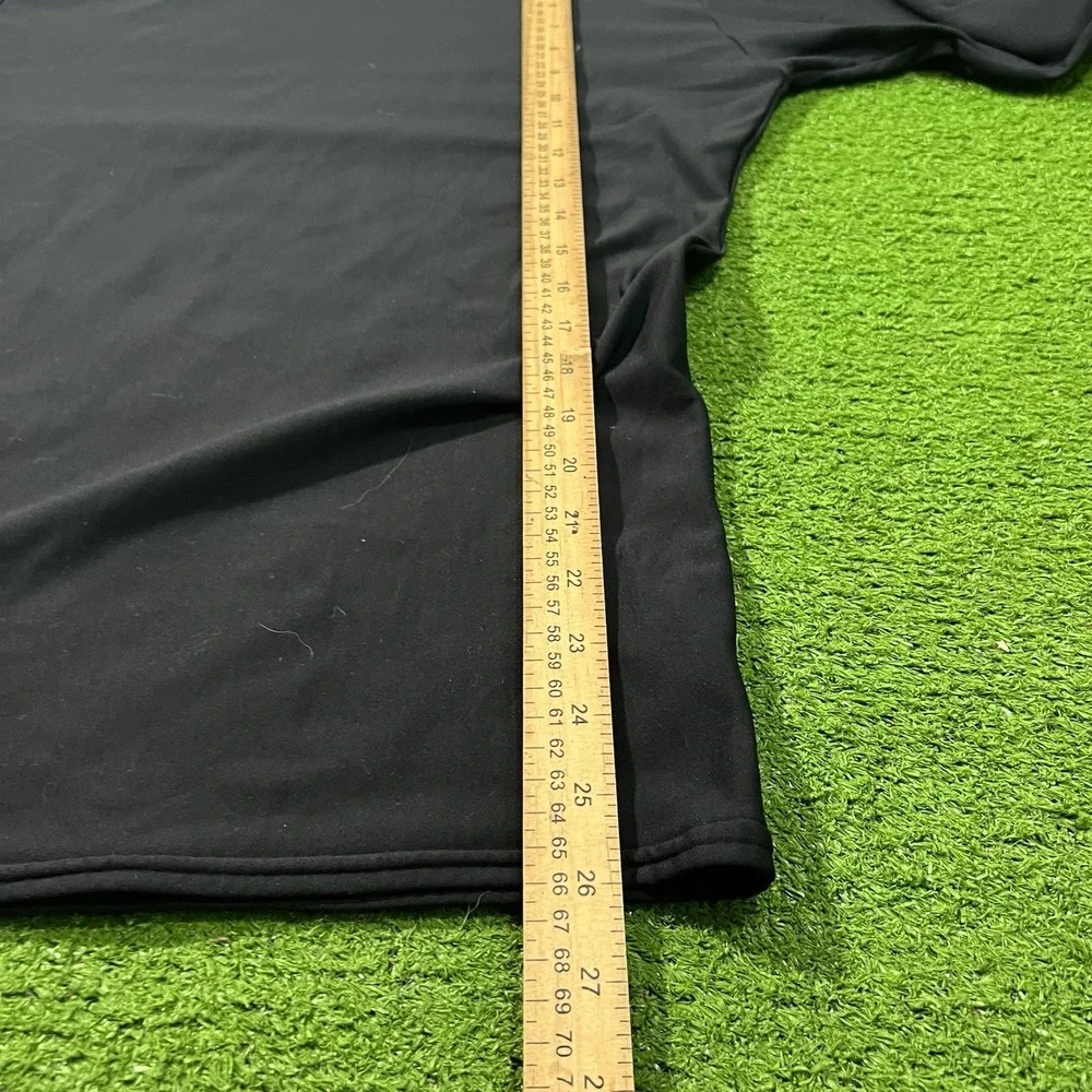 Under Armour Mock Neck Under Shirt LG Black Compression Cold Gear Long Sleeve